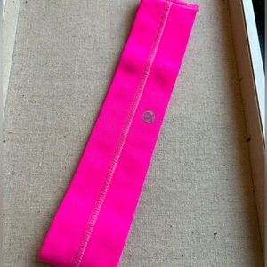 Hot pink lululemon headband